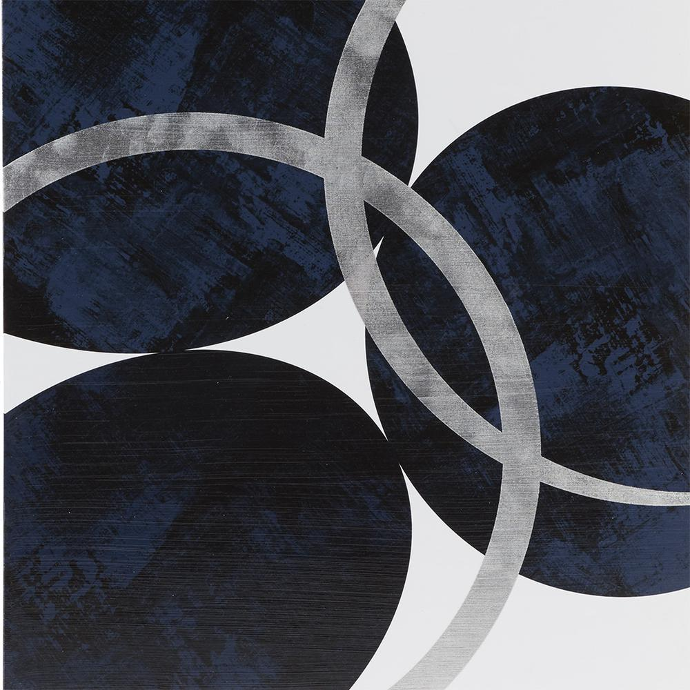 Silver foil abstract 2-piece canvas wall art set by Start2Finish, featuring modern geometric design for home decor.