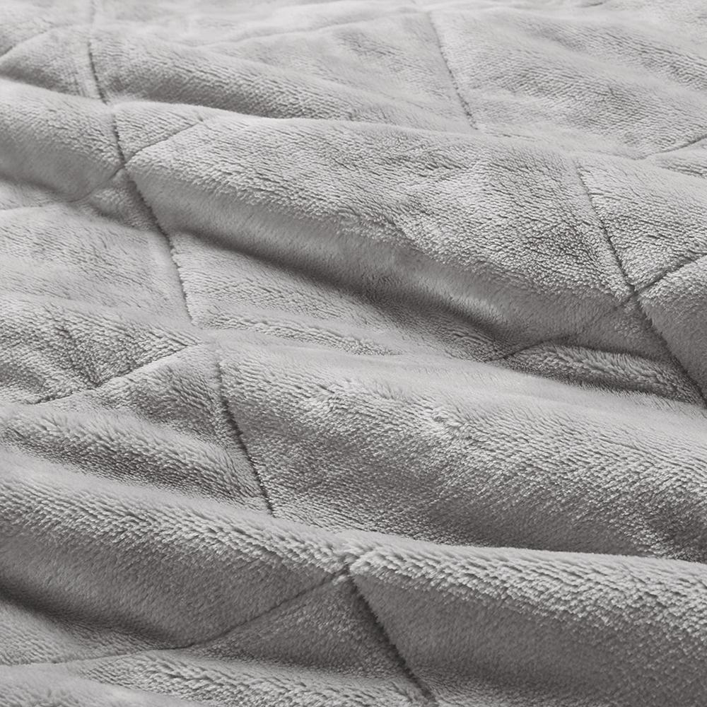 Reversible HeiQ Smart Temperature down alternative bedding blanket by Start2Finish, showing soft fabric with dual-color sides.