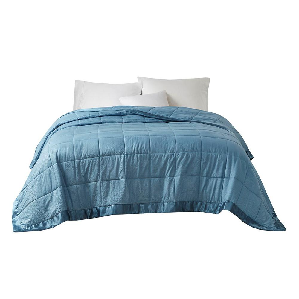 Start2Finish oversized down alternative bedding blanket with satin trim, plush and cozy for comfortable sleep.