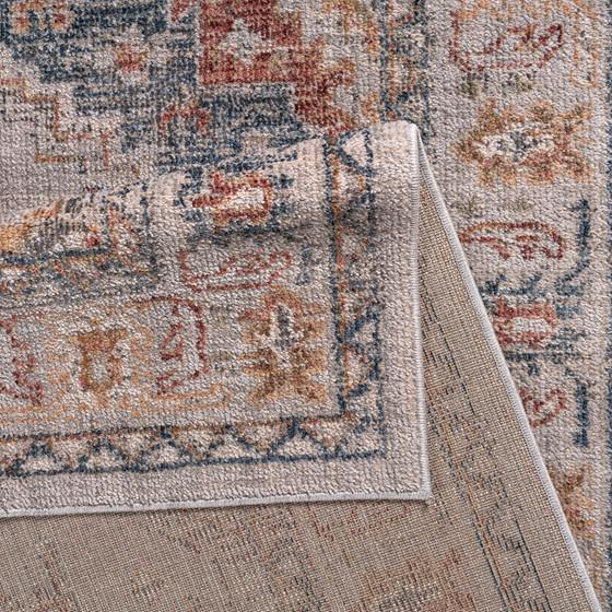 Vintage medallion woven area rug by Start2Finish featuring intricate patterns and warm tones for classic home decor.
