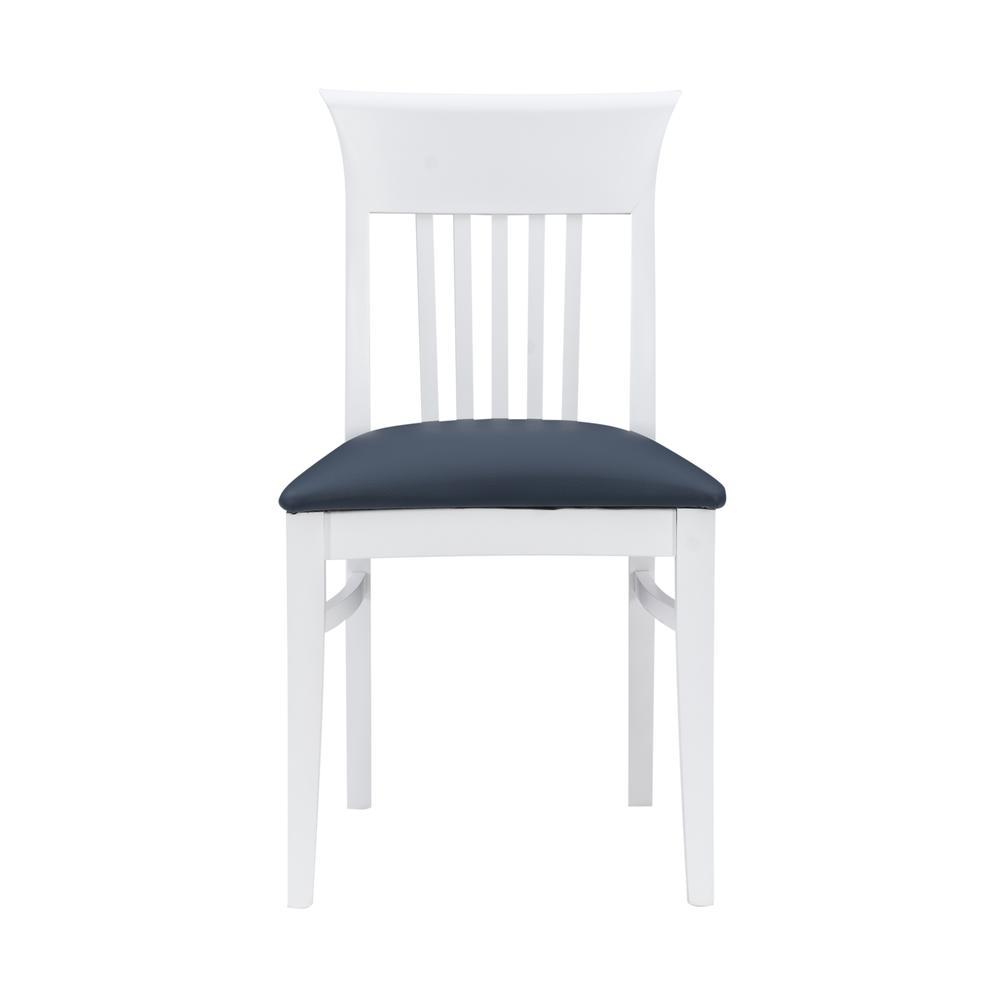 Set of two white Jenny upholstered chairs by Start2Finish, showcasing plush fabric, padded seats, and modern furniture design.