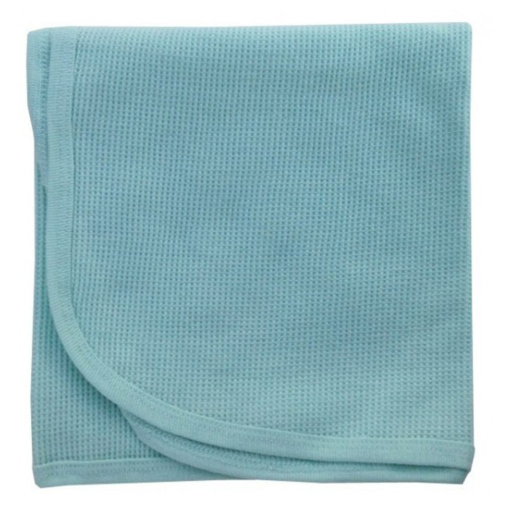 Emerald Clover Bambini Mint thermal receiving blanket for kids and babies, soft fabric and cozy design.