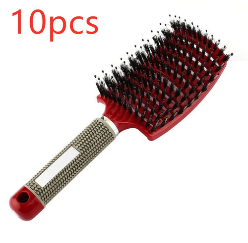 CJDropshipping anti-knot hairbrush for women, detangling hair brush with smooth bristles, accessories for easy hair styling