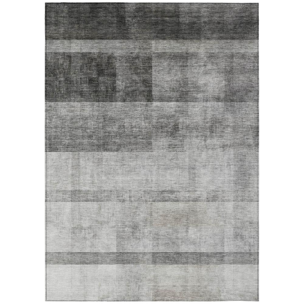 Gray Chantille ACN568 rug by Start2Finish, 9x12 feet, soft textured fabric with elegant pattern in a spacious living room setting.