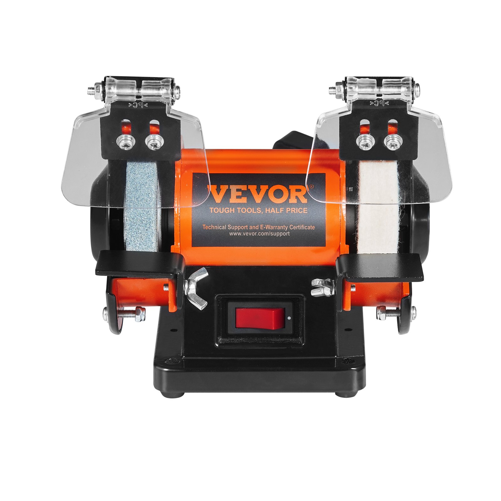 Start2Finish jewelry polisher and bench grinder with wool, abrasive, and grinding wheels, plus tools for polishing and buffing.