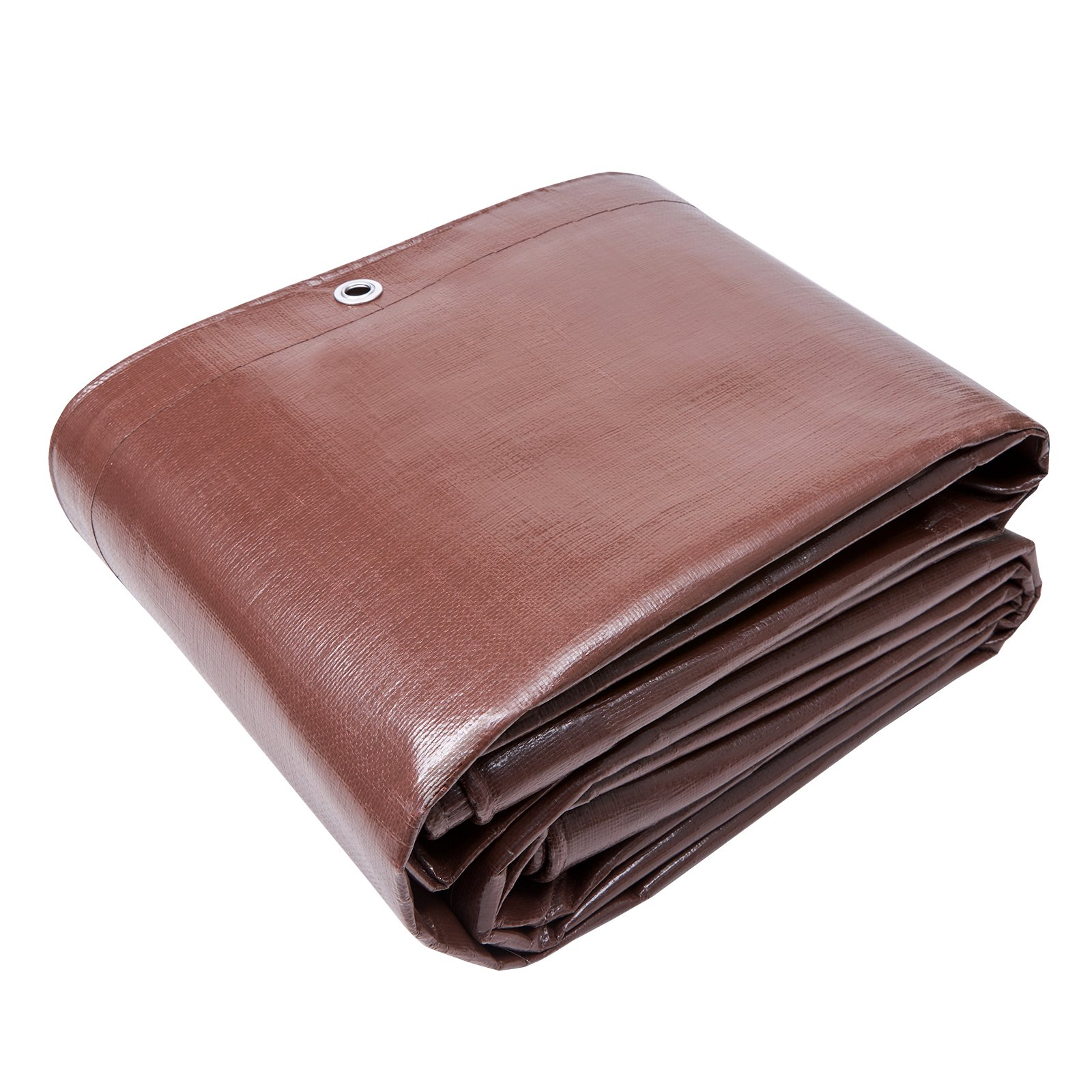 Start2Finish VEVOR 20x40 ft waterproof poly tarp with grommets, reinforced edges, ideal for outdoor cover for trucks, RVs, boats, camping