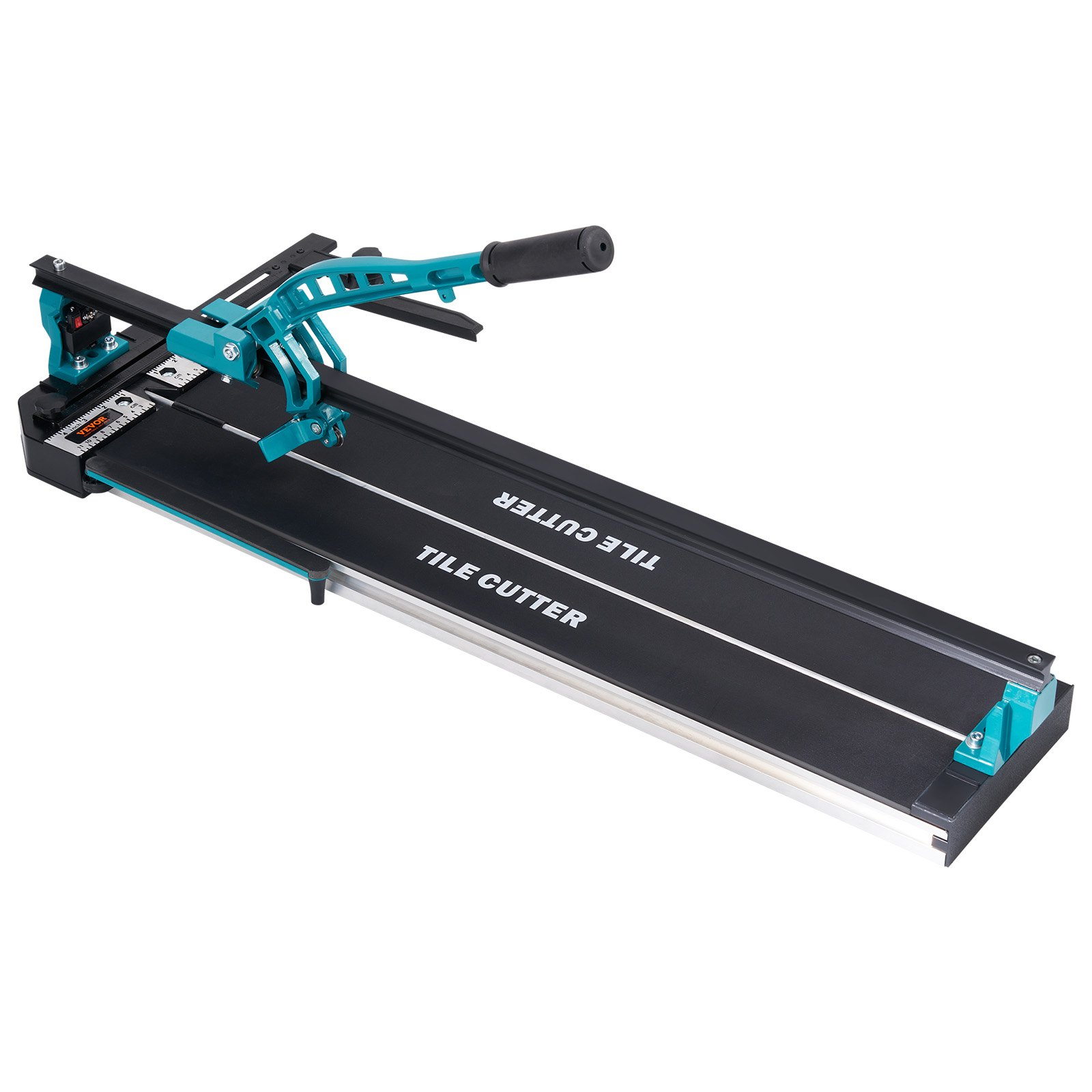 Start2Finish VEVOR 32-inch manual tile cutter with tungsten carbide wheel, infrared guide, anti-skid feet, and durable rails for ceramic tiles.