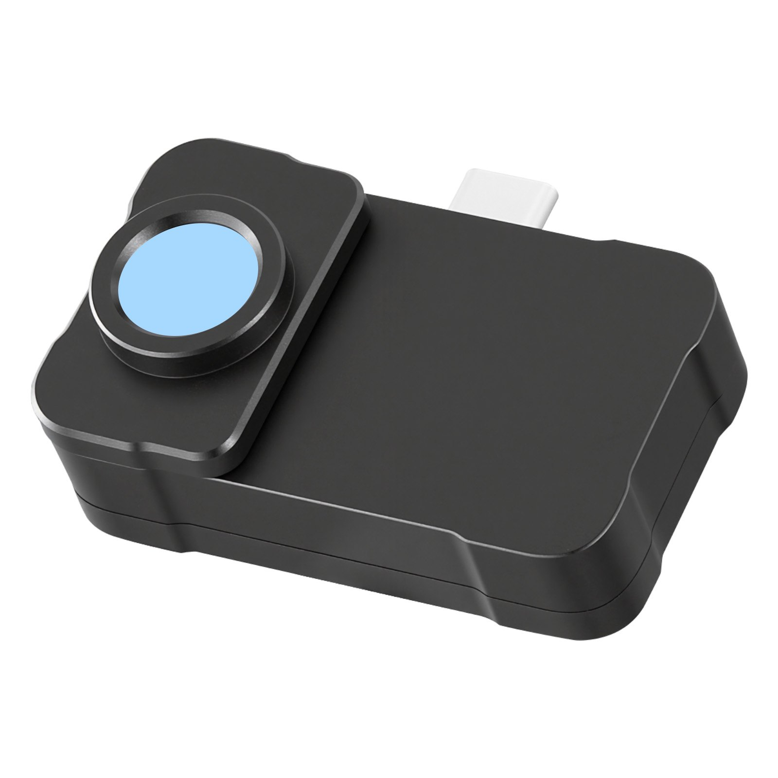 Start2Finish VEVOR thermal imaging camera for smartphones with macro lens, infrared resolution, and 25Hz refresh rate.