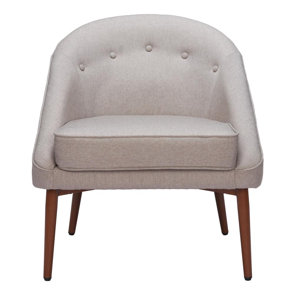 Gray Carter Accent Chair by Start2Finish, featuring plush upholstery and modern design, suitable for living room or office decor.