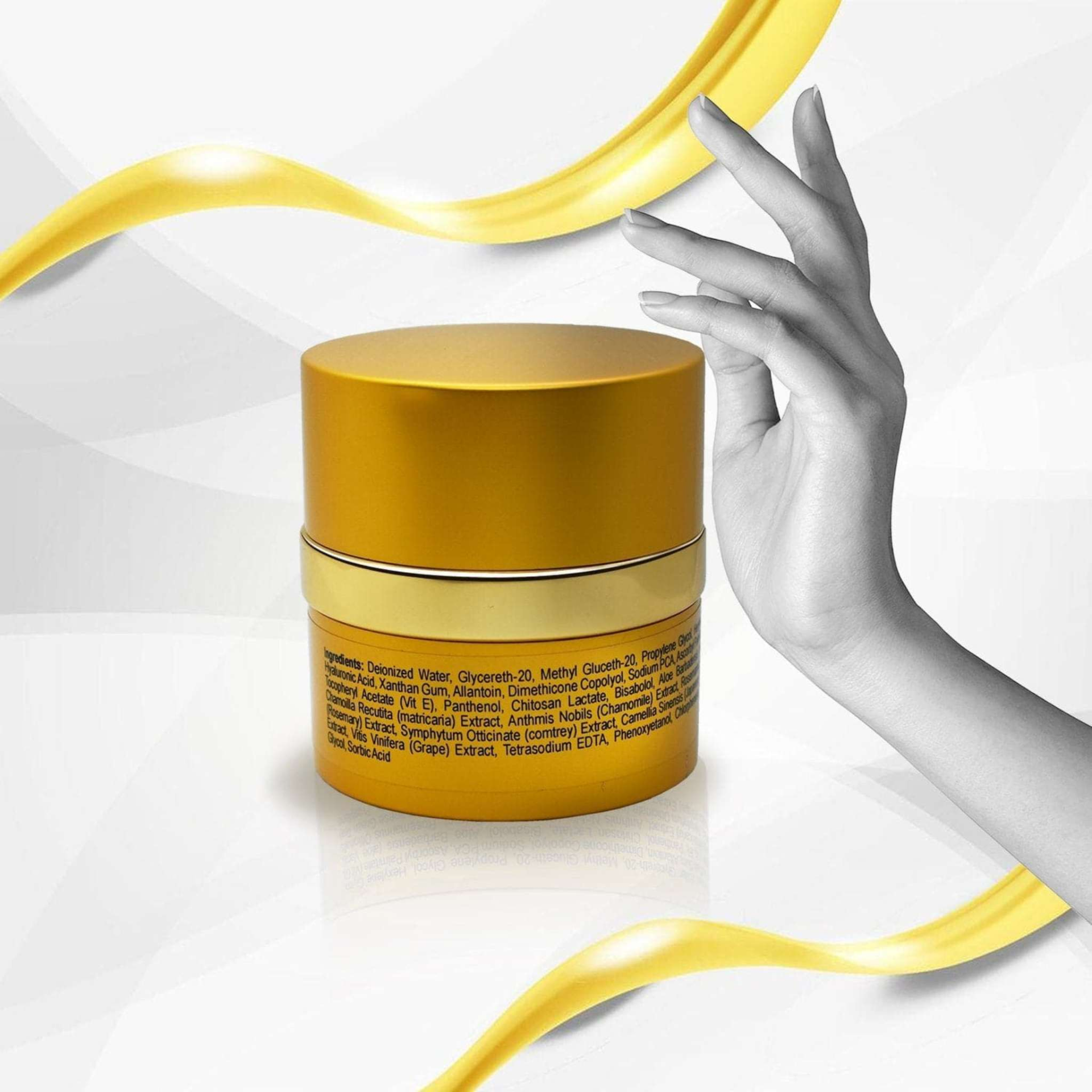 Start2Finish anti-aging face, neck, and décolleté serum bottle with a sleek design and pump dispenser, on a white background.