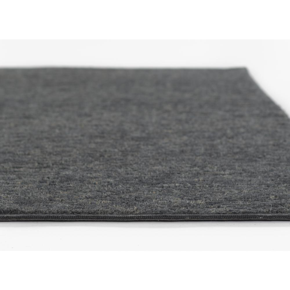 Transitional rectangle area rug in charcoal with geometric pattern, 8x10 feet, from Start2Finish.
