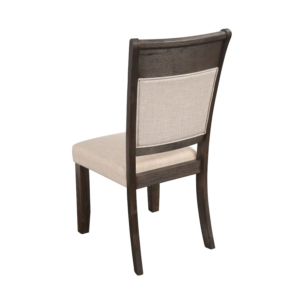 Brayden set of 2 Start2Finish side chairs with wooden legs and upholstered seats, modern design for dining or casual spaces.