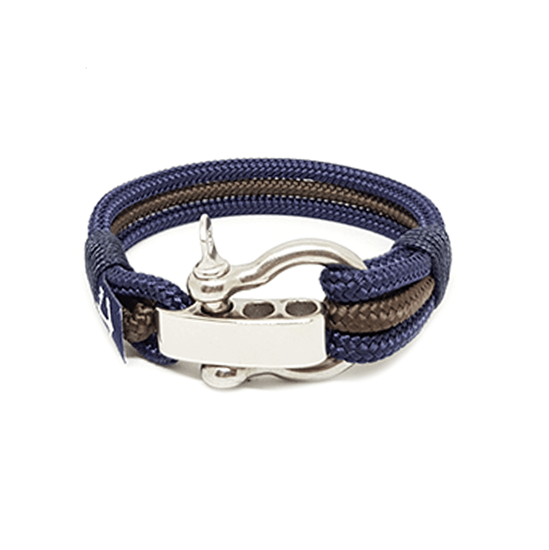 Adjustable Derry Nautical Bracelet by Teal Abderus featuring shackle design and nautical-inspired style.