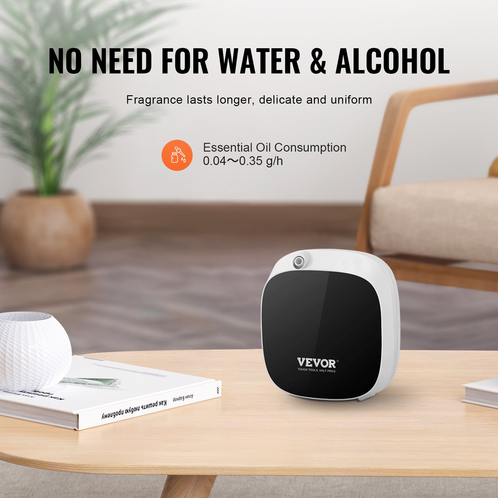 Start2Finish VEVOR scent air machine with Bluetooth, 100ml essential oil diffuser, cold air technology for home and spa use