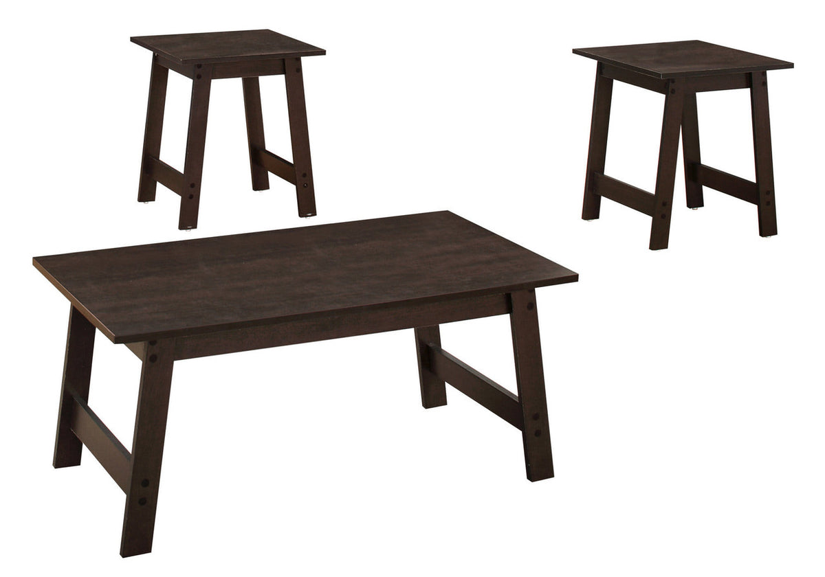 Set of Three 36" Espresso Coffee Table