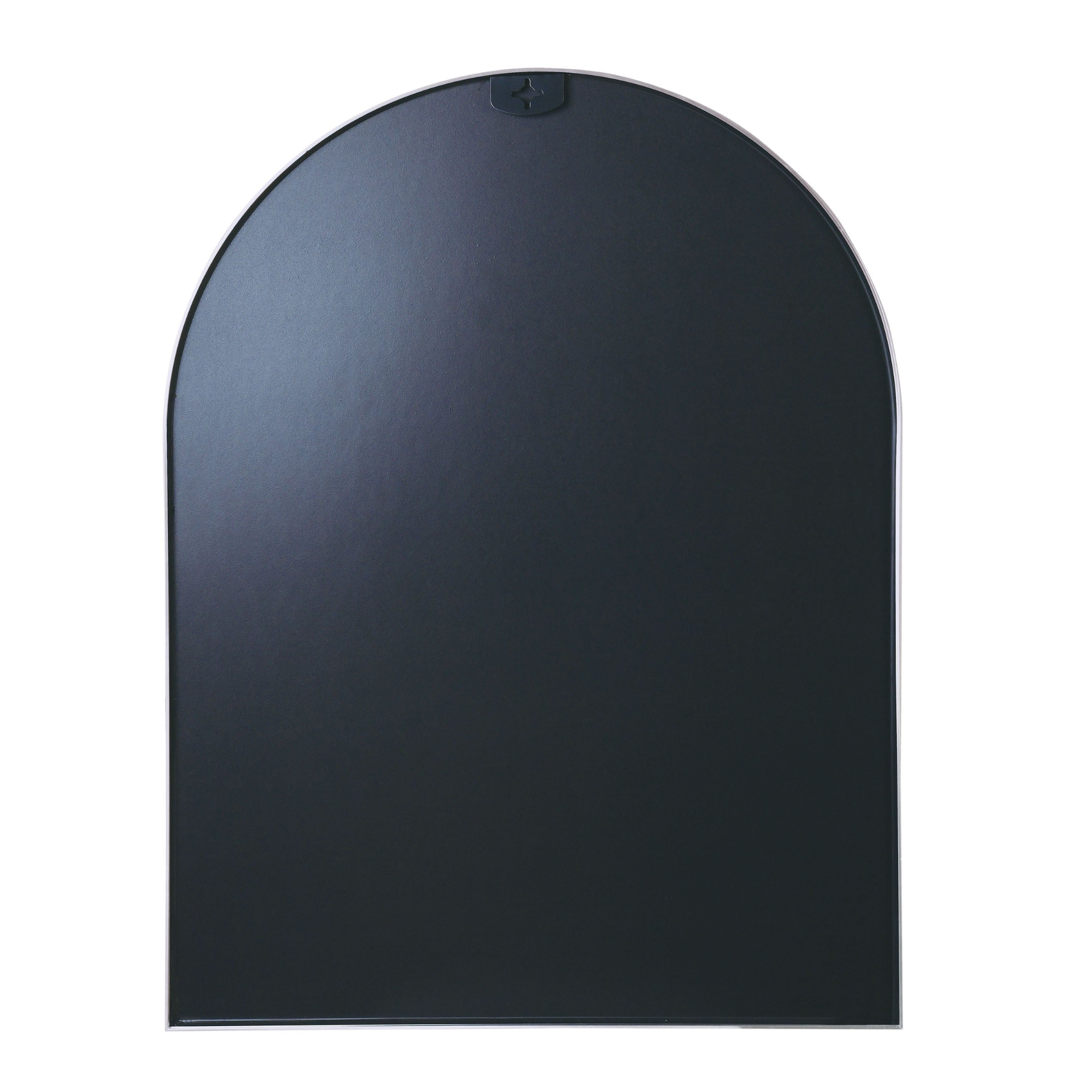 Large arched metal frame wall mirror by Start2Finish, ideal for bathroom vanity, bedroom, or entryway decor.