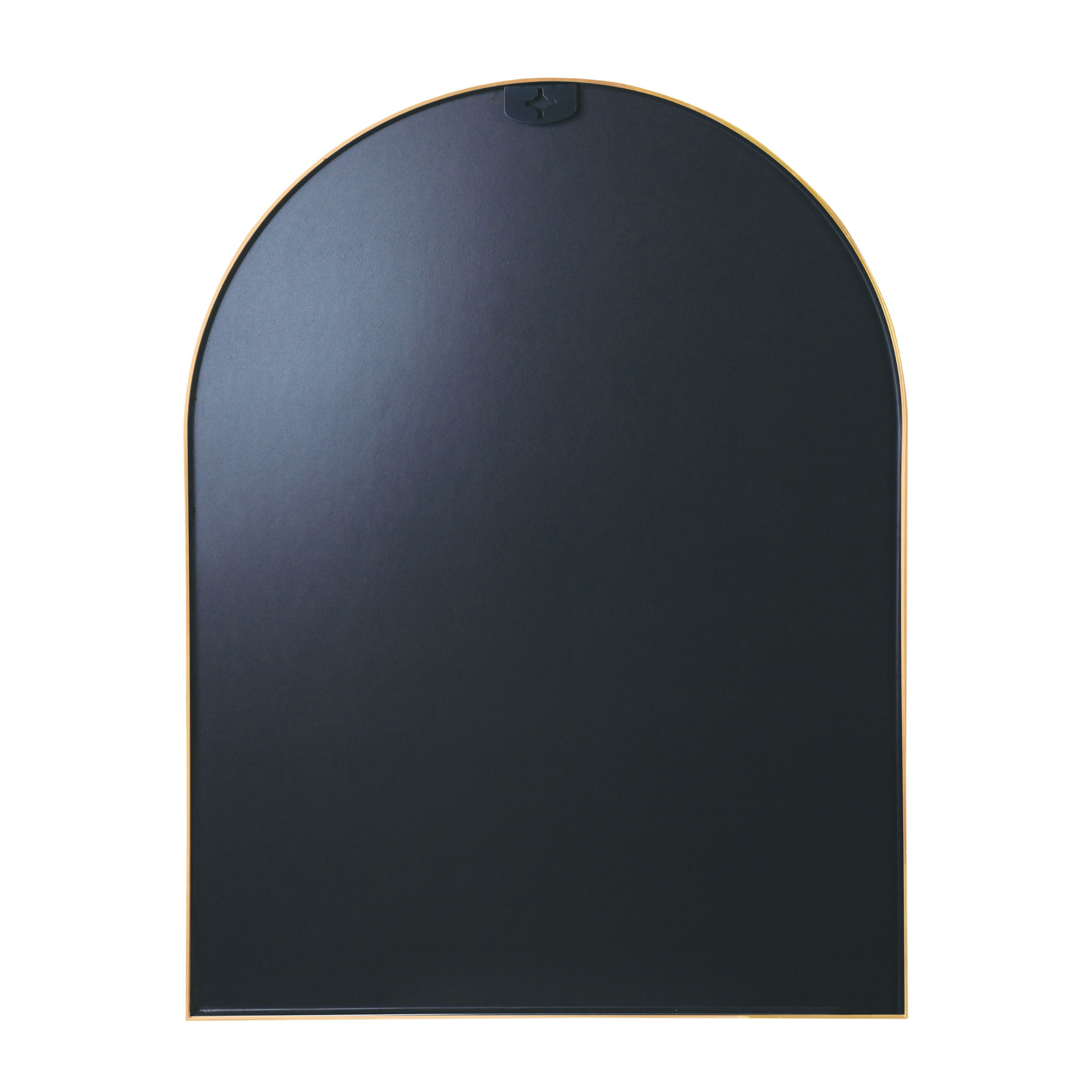 Large arched metal frame wall mirror by Start2Finish, ideal for bathroom vanity, bedroom, or entryway decor.