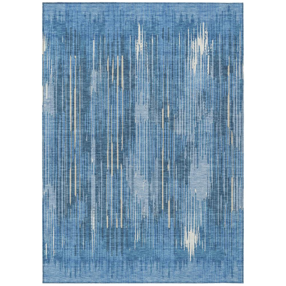 Start2Finish Chantille ACN893 blue 9x12 rug with intricate pattern and soft texture, perfect for living room or bedroom decor.