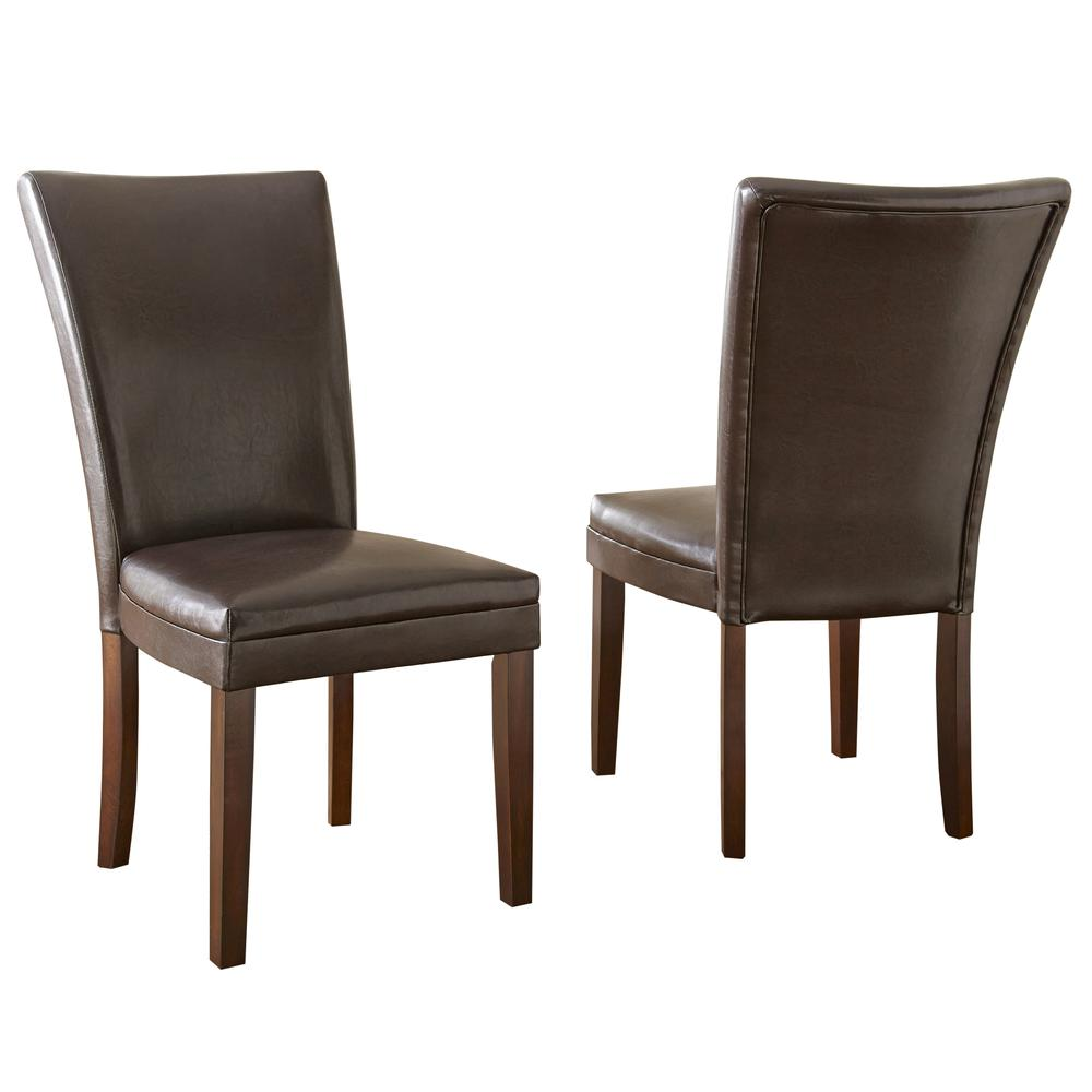 Start2Finish Hartford 72-inch dining set with nine-piece brown chair furniture for dining room decor.