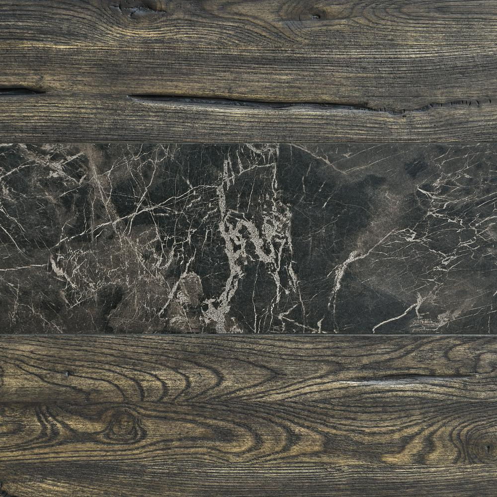 Start2Finish Harper cocktail table with sleek design and sintered stone inlay, showcasing a modern living room setting.