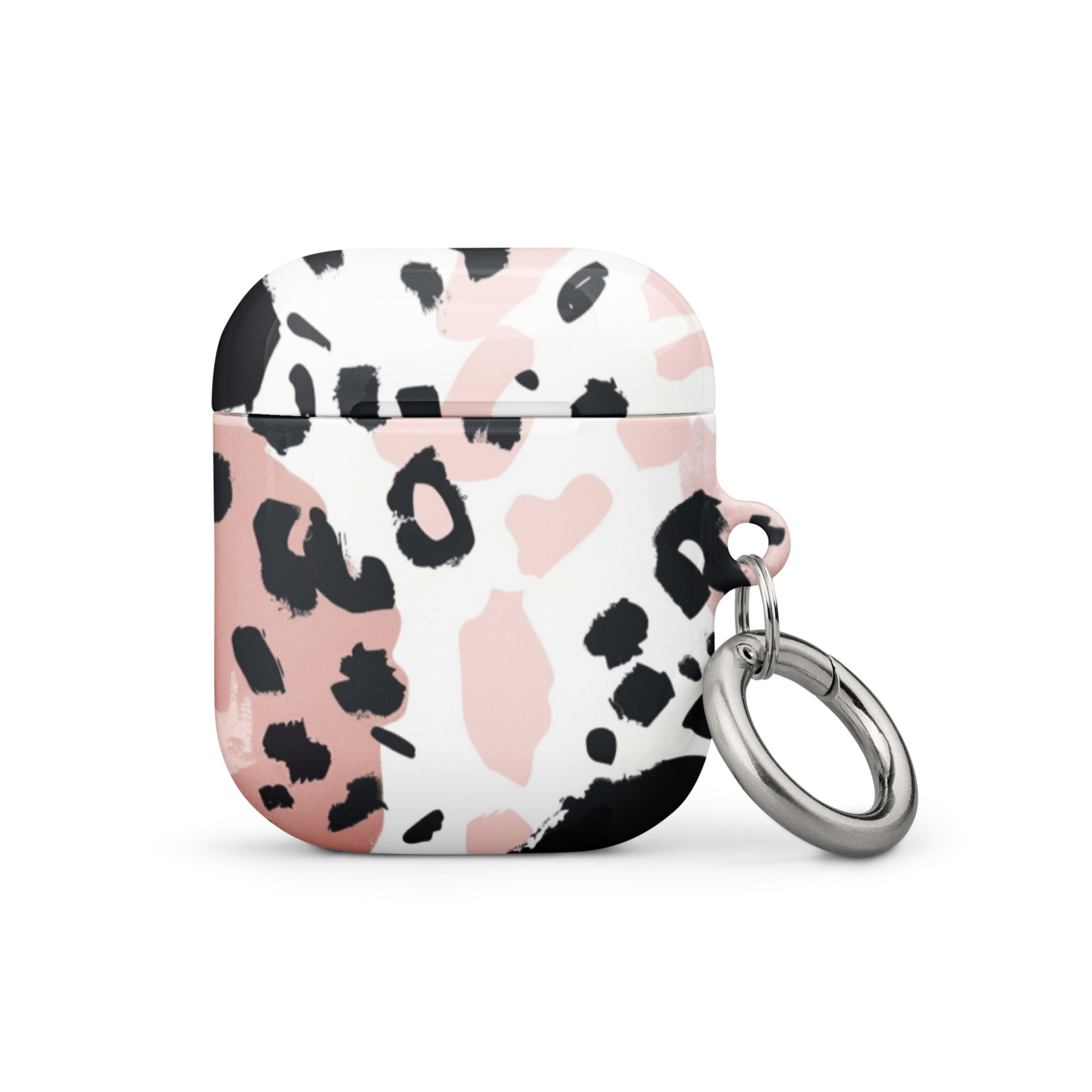 Leopard print AirPods case by Start2Finish, soft silicone cover with stylish animal print design for Apple AirPods.