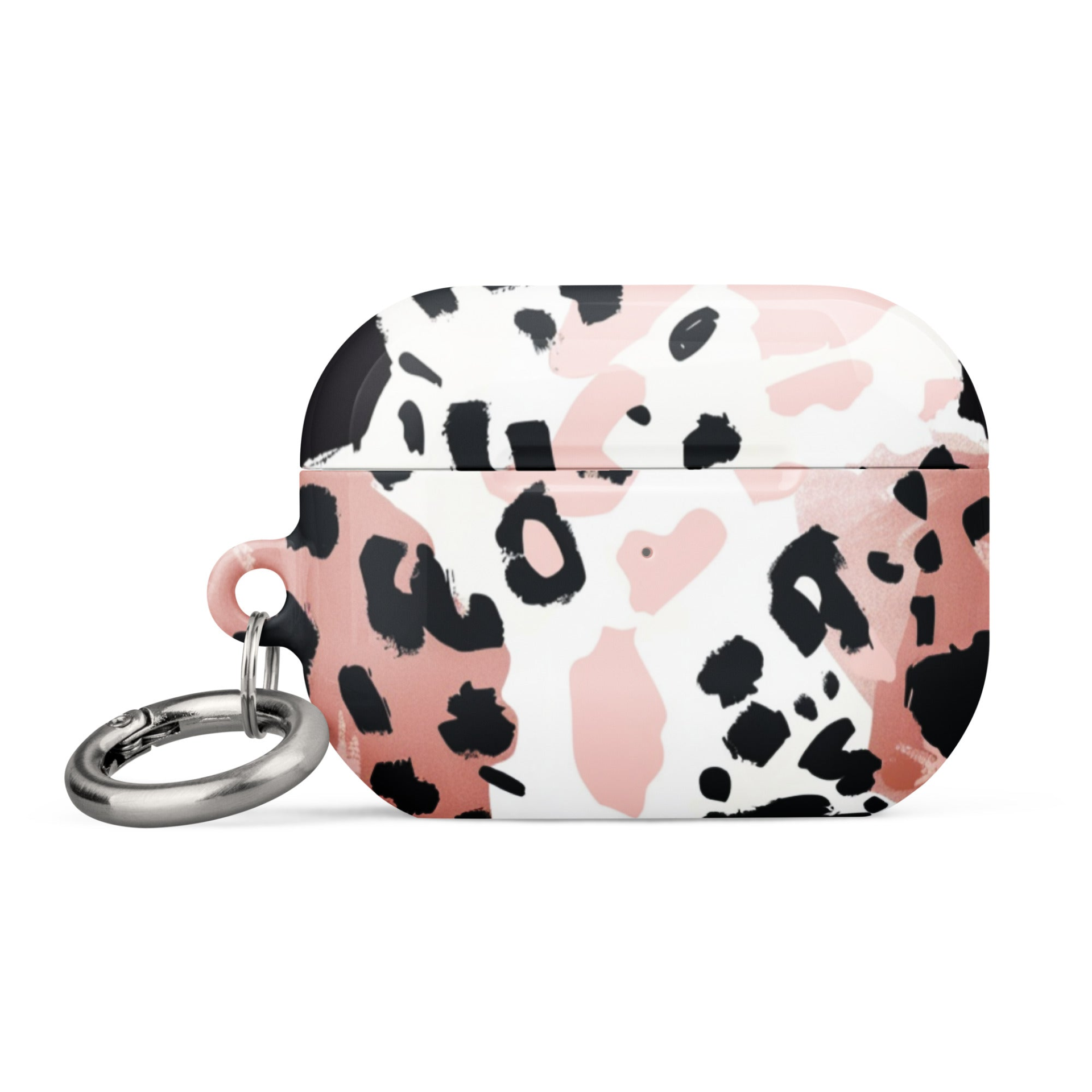 Leopard print case for AirPods by Start2Finish, stylish protective cover for Apple wireless earbuds, featuring a bold animal pattern.