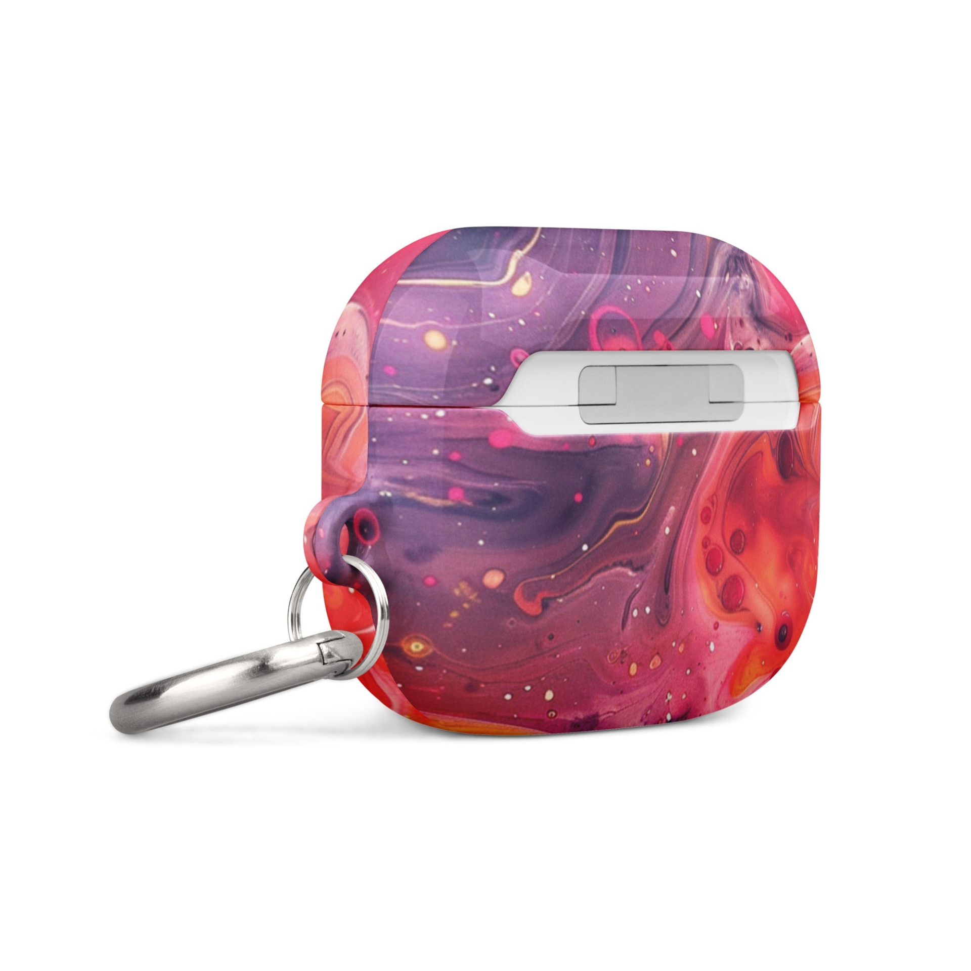 Colorful rainbow swirl case for AirPods by Start2Finish, featuring vibrant, swirling design to protect and personalize your wireless earbuds.