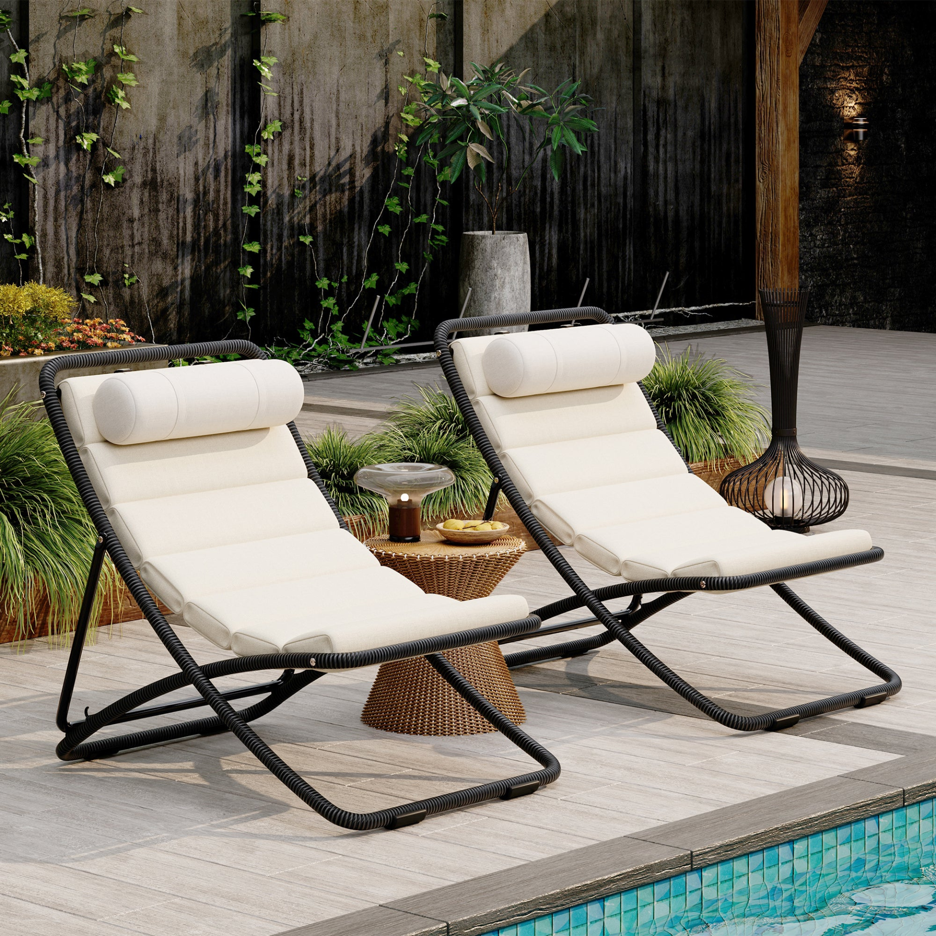 Black accent chair with yellow rattan accents, modern furniture piece for living room from Start2Finish.