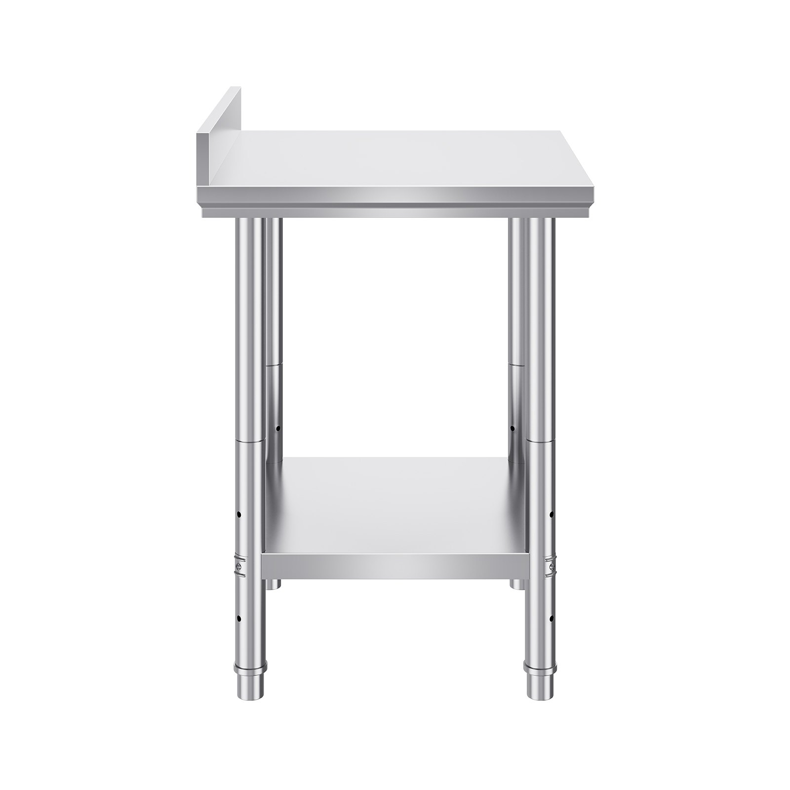 Start2Finish stainless steel work table with adjustable height, commercial food prep surface, ideal for restaurant, home, or hotel kitchens.