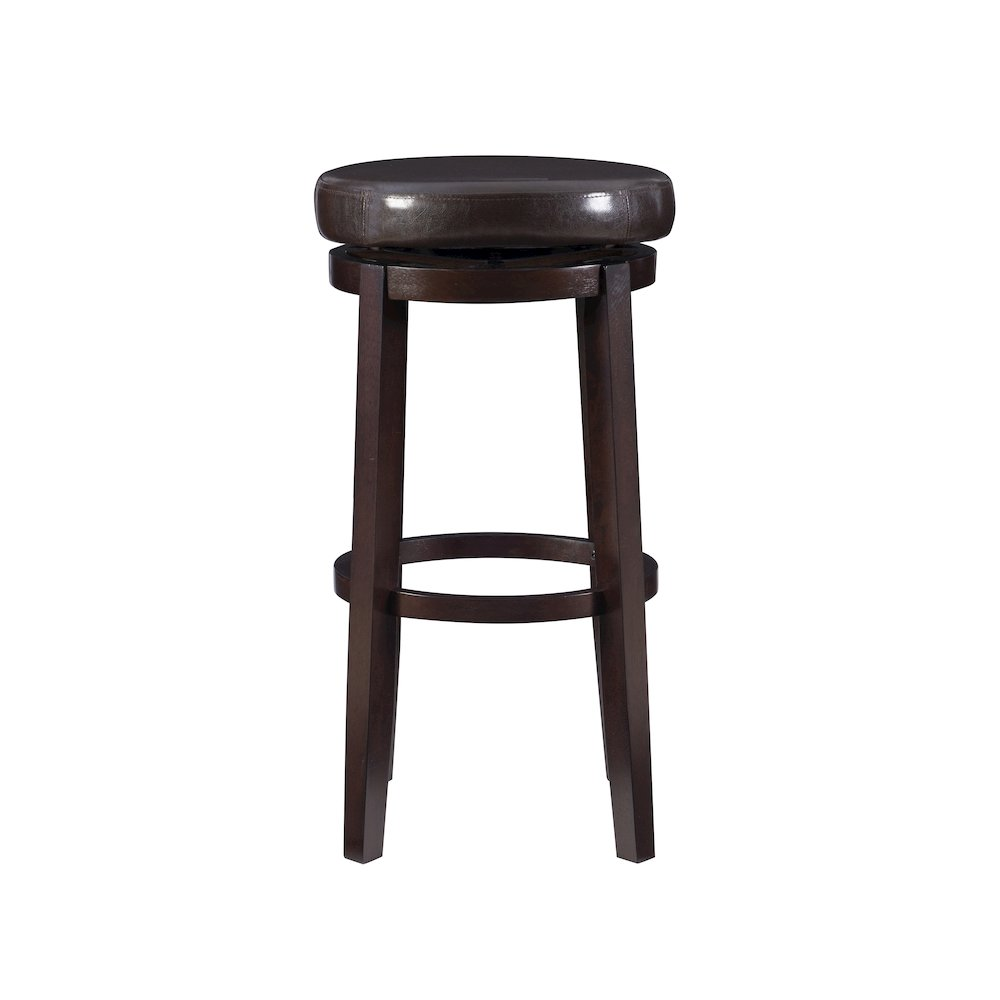 Maya brown 29-inch bar stool by Start2Finish featuring a wooden seat and metal legs, ideal for kitchen or bar areas