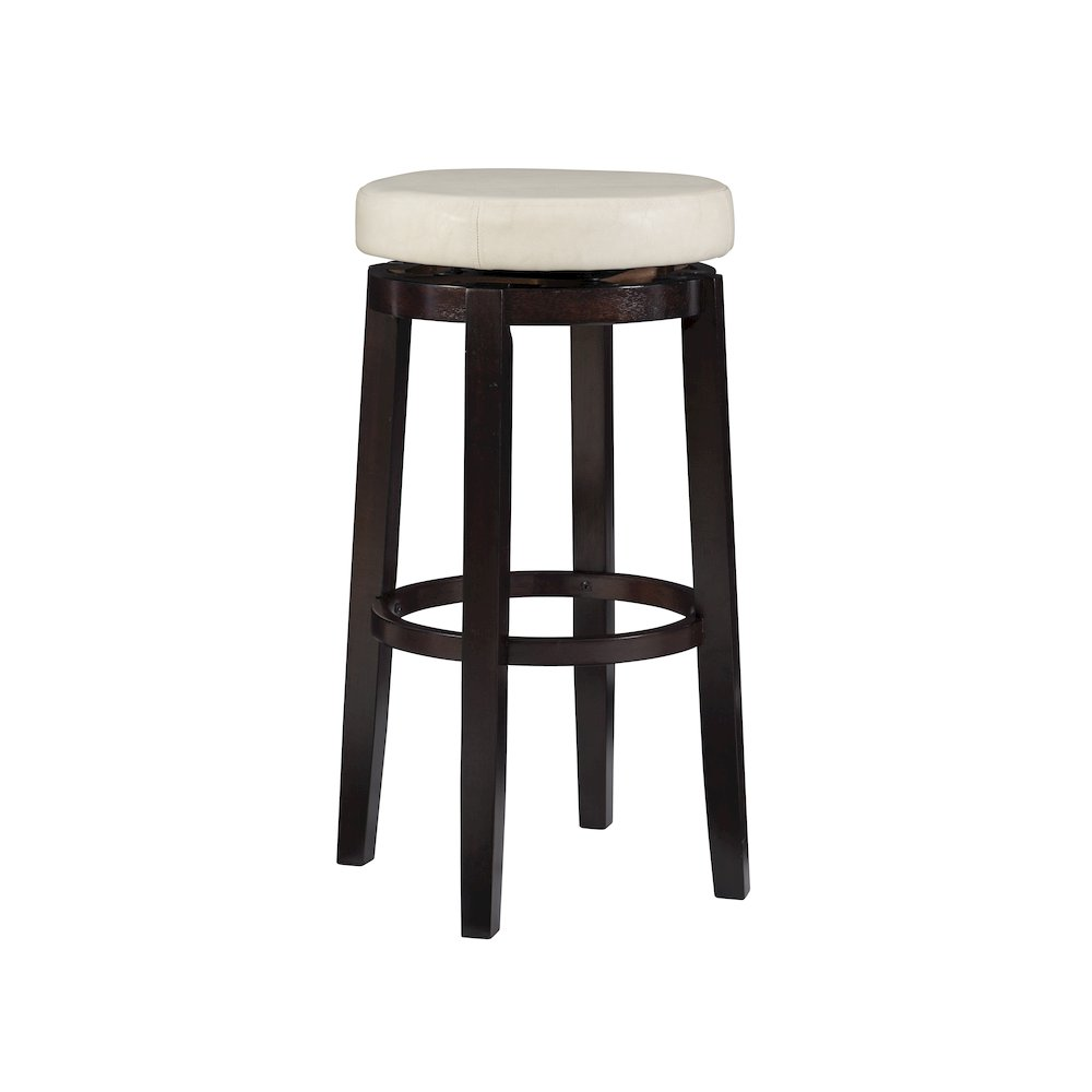 Start2Finish Maya Rice 29-inch bar stool with wooden seat and metal frame, showcasing its modern design and sturdy construction.