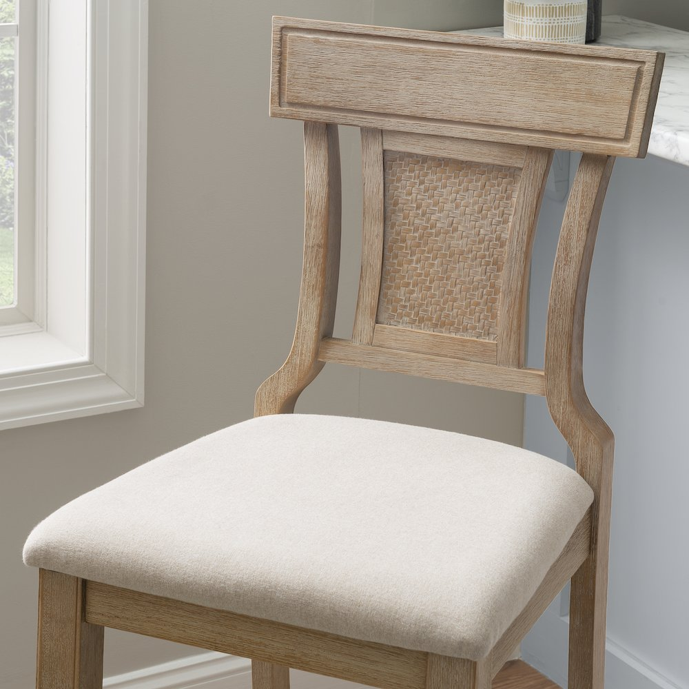 Start2Finish Rylan 30-inch bar stool with wooden seat and metal frame, showcasing a modern design and sturdy construction.