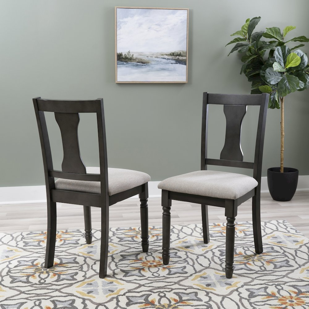 Willow Grey Side Chair by Start2Finish featuring a modern design with a cushioned seat and sleek metal legs.