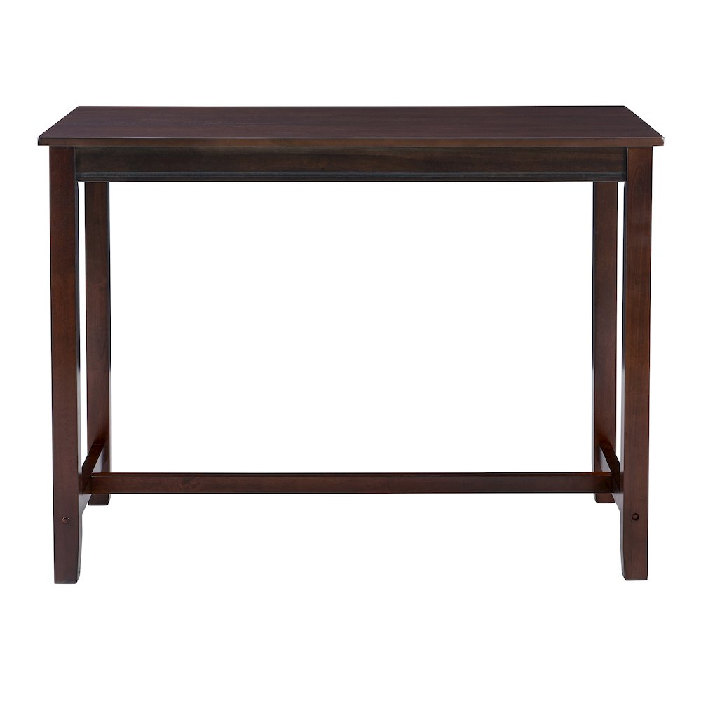 Brown Claridge Counter Pub Table by Start2Finish, showcasing a stylish, sturdy furniture piece with a smooth surface and modern design.