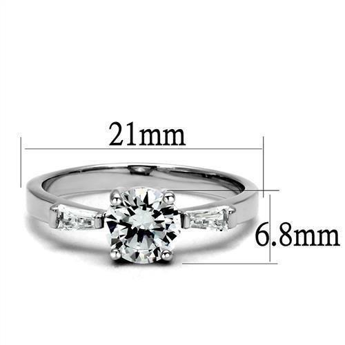 Turquoise Tiger rhodium brass ring with AAA grade clear CZ gemstone, showcasing a stylish jewelry piece with intricate design.