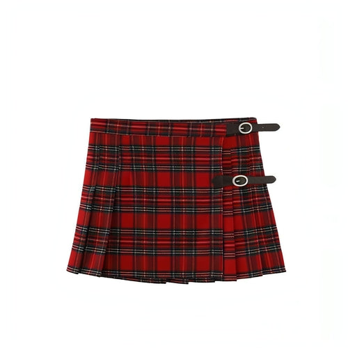 Carmine Juneberry pleated skirt in lightweight fabric, showcasing elegant vertical pleats and a flowy silhouette.