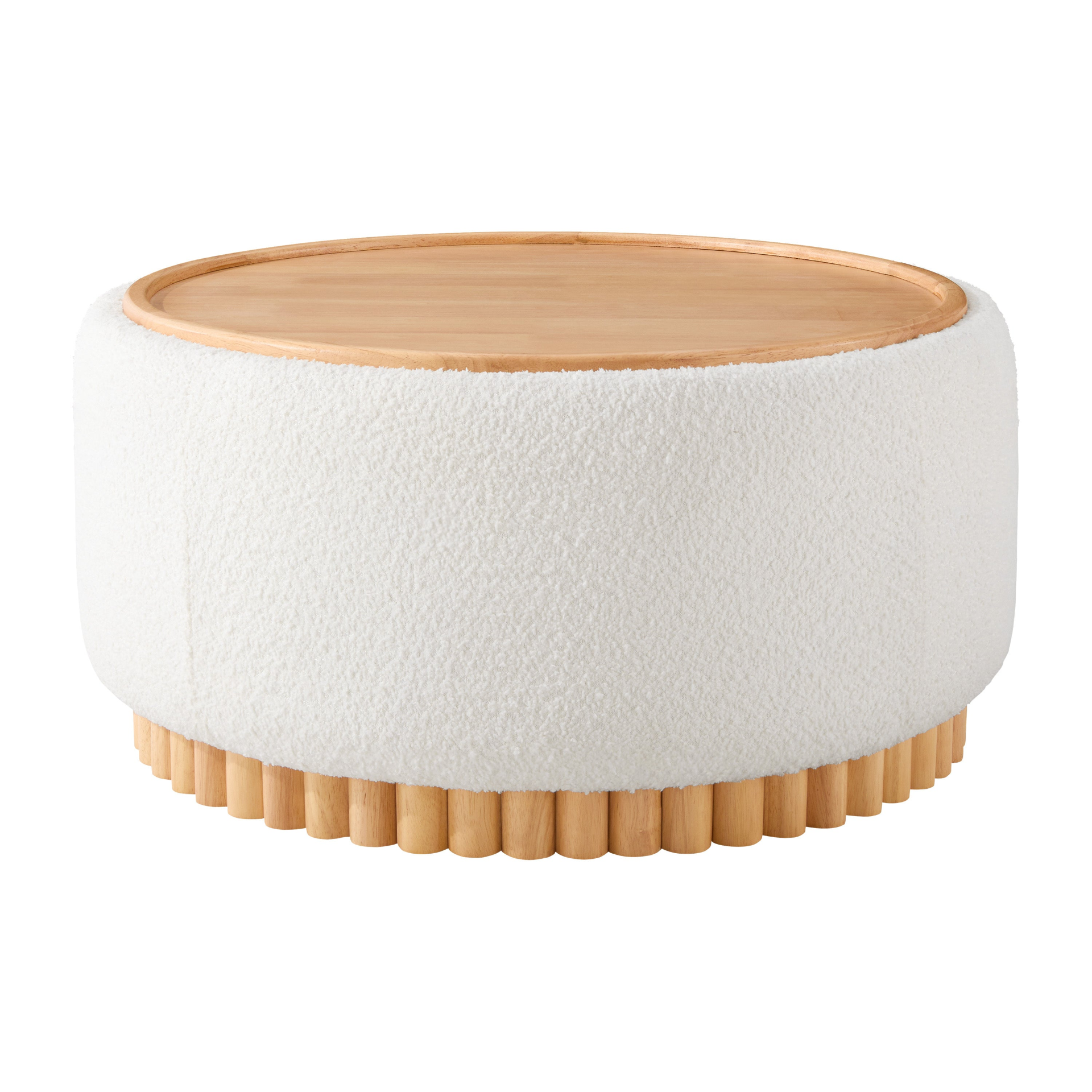 Start2Finish wooden and fabric upholstered Ottoman with storage, ideal for living room or lounge furniture.