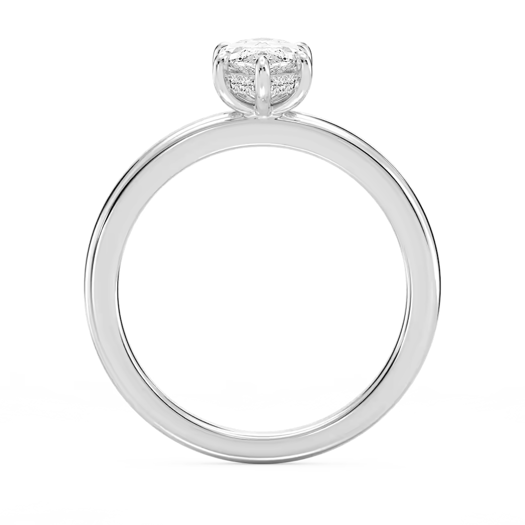 Lab grown 5.00 CT diamond solitaire engagement ring in 14K white gold with G color, VS clarity, IGI certified jewelry.