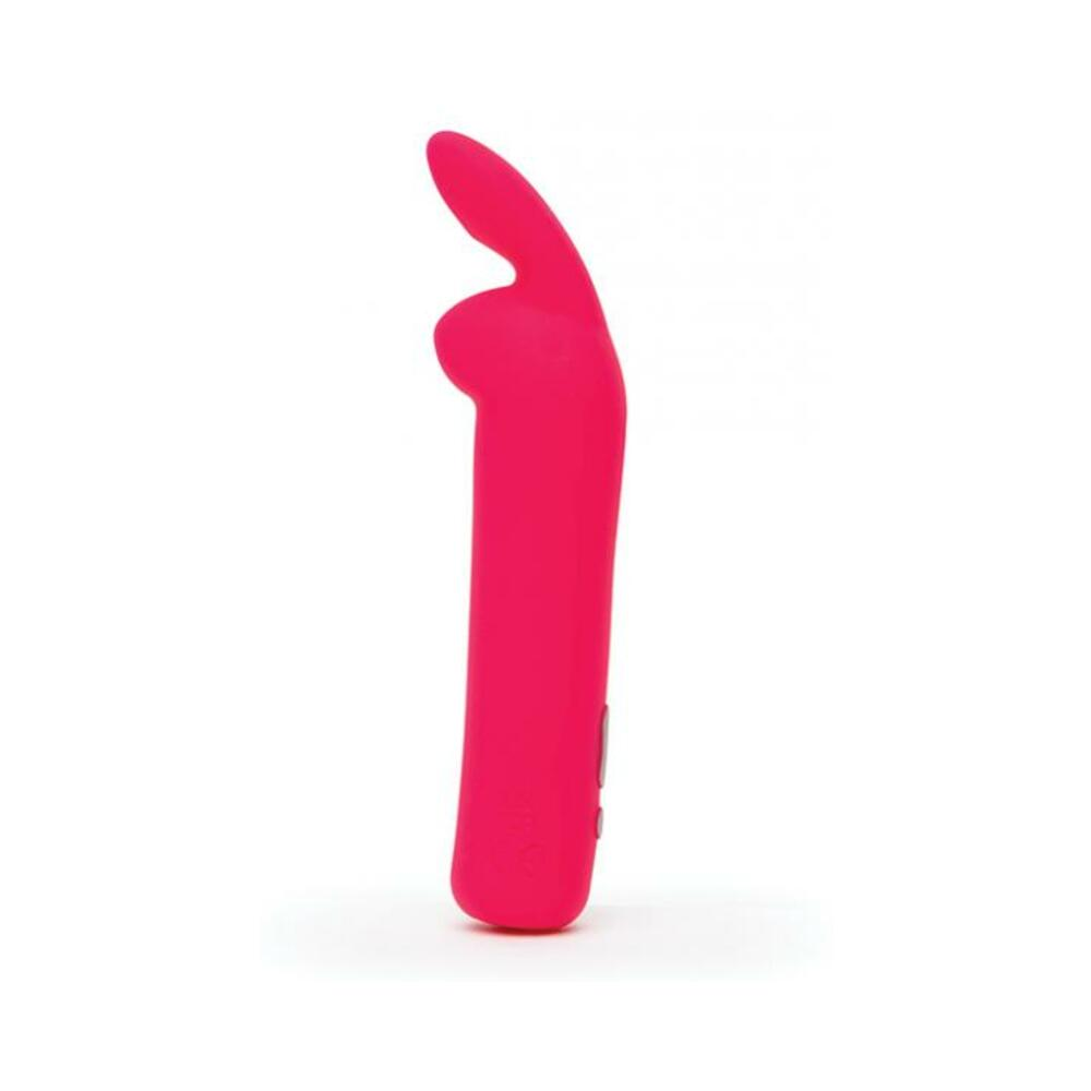 Pink rechargeable bullet vibrator by Start2Finish, compact design, smooth body, and control buttons visible in the image.