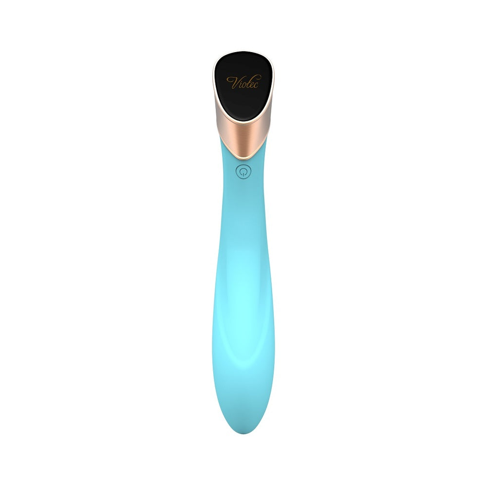 Blue Manto G-Spot Vibe by Start2Finish with curved design and textured surface for targeted pleasure and stimulation.