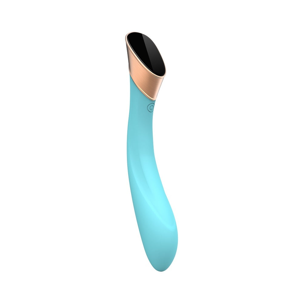 Blue Start2Finish Manto G-Spot Vibe with curved design and textured surface for targeted stimulation.