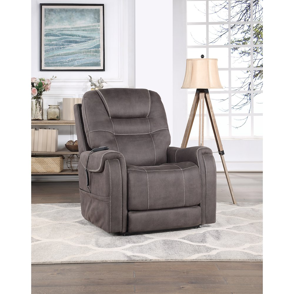 Start2Finish Brisbane Power Lift Chair with 3-position recline, fabric upholstery, and supportive cushioning.