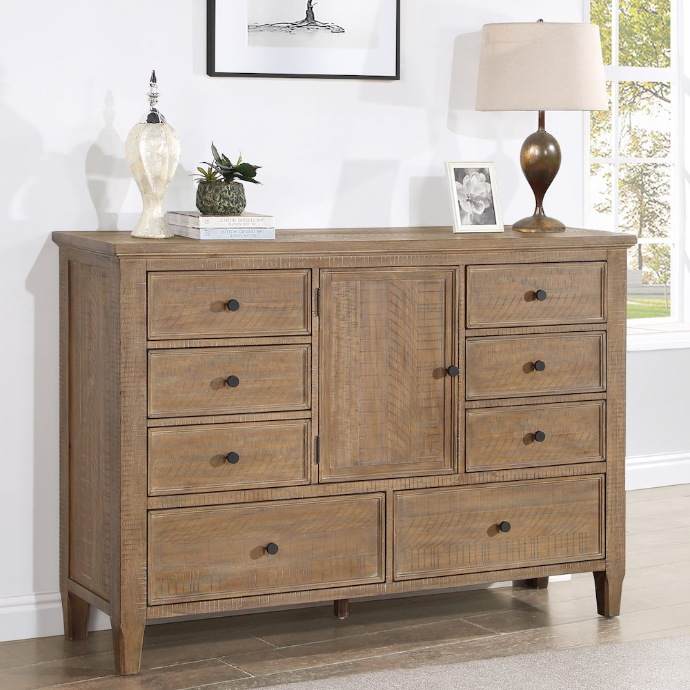 Riverdale dresser by Start2Finish with multiple drawers and sleek wooden finish, showcasing modern bedroom storage furniture.
