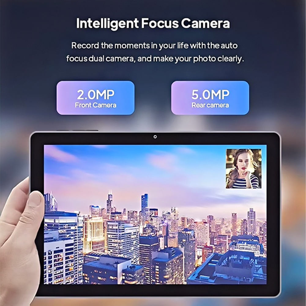 Start2Finish 10.1-inch Android tablet with 4GB RAM, 64GB storage, 8-core processor, WiFi, Bluetooth, and 5000mAh battery.