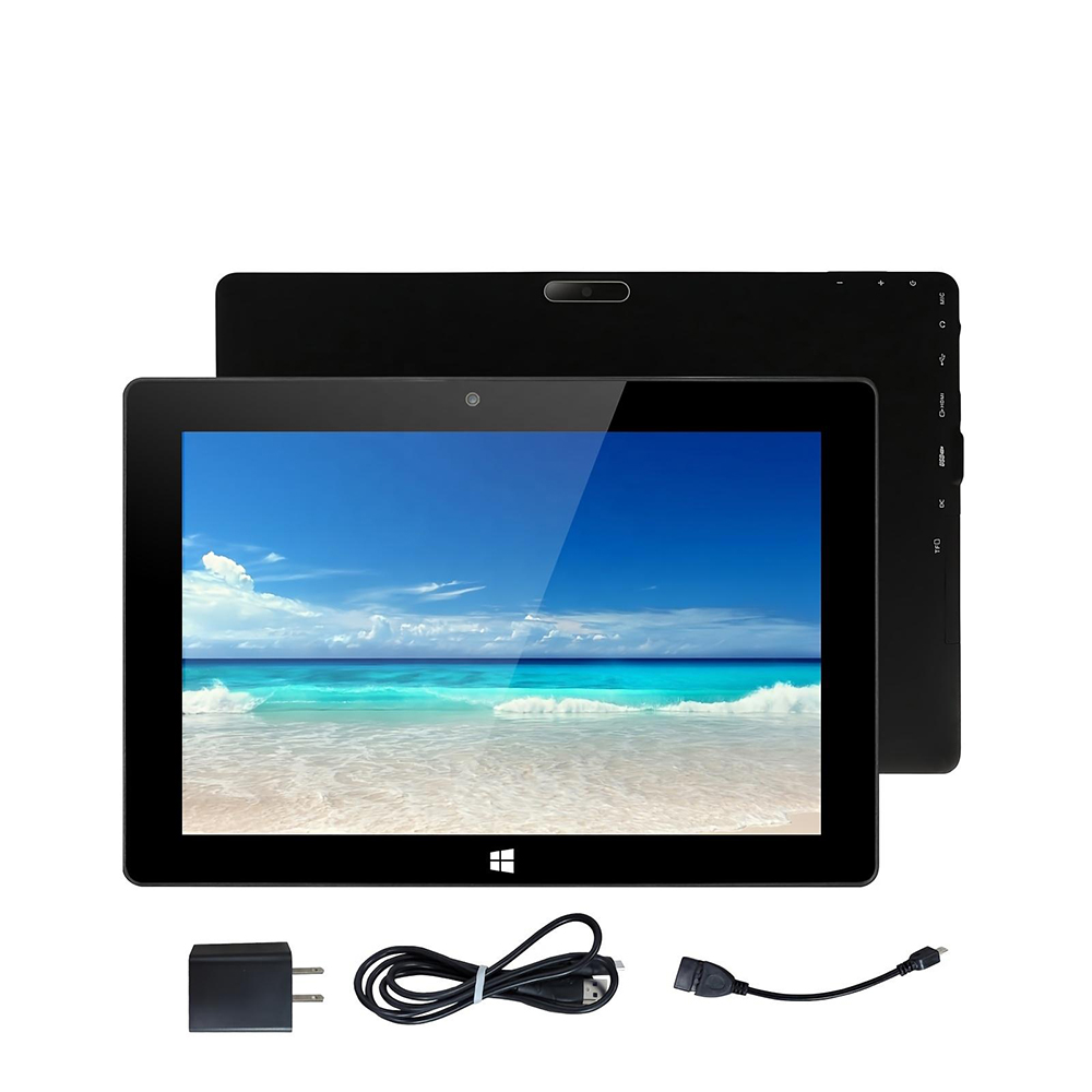 Start2Finish 10.1-inch Windows tablet with HD display, slim design, and built-in speakers for portable entertainment.
