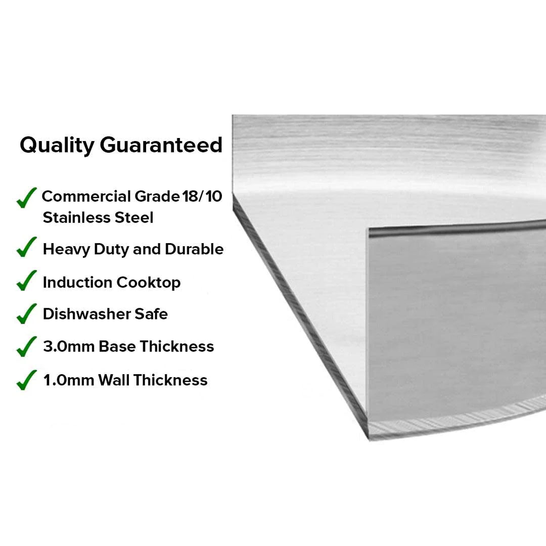 Start2Finish SOGA 5.55-gallon stainless steel stock pot with thick 18/10 construction, ideal for home cooking and large meal preparations.