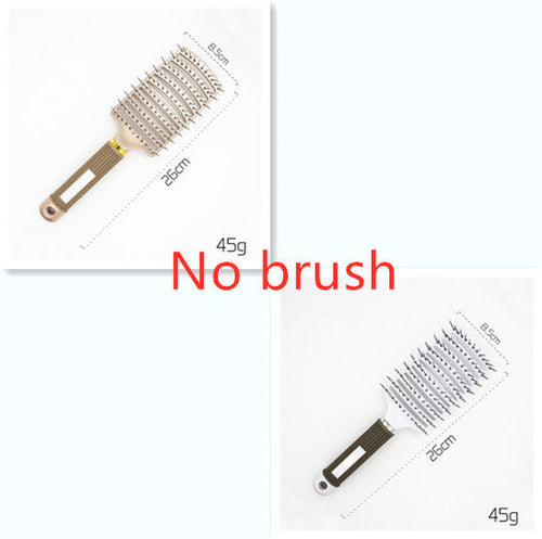 CJDropshipping anti-knot hairbrush for women, detangling brush with ergonomic handle, ideal for smooth, tangle-free hair.