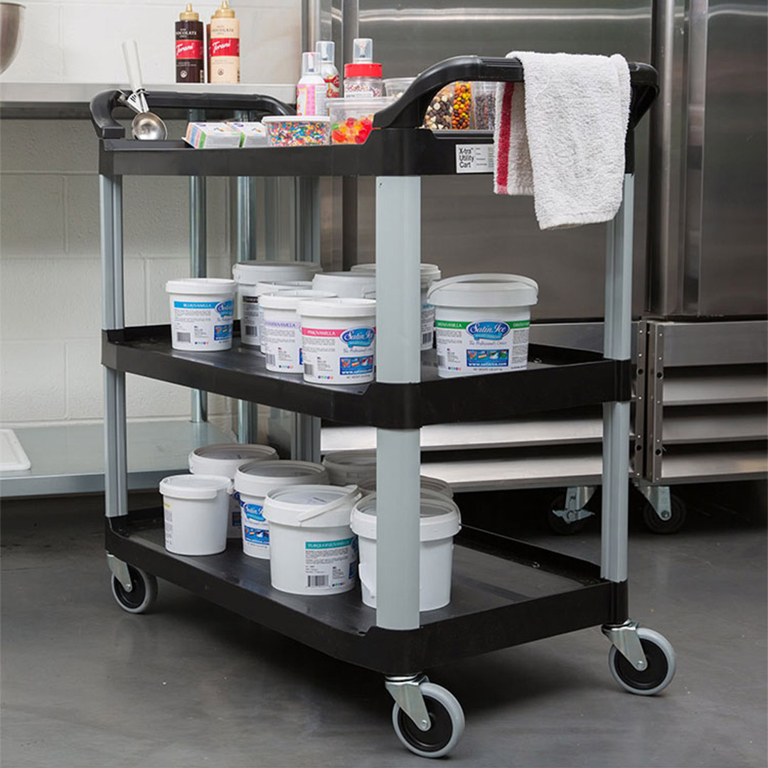 Start2Finish SOGA 2X 3 Tier Kitchen Trolley Small for home use, featuring multiple shelves and compact design
