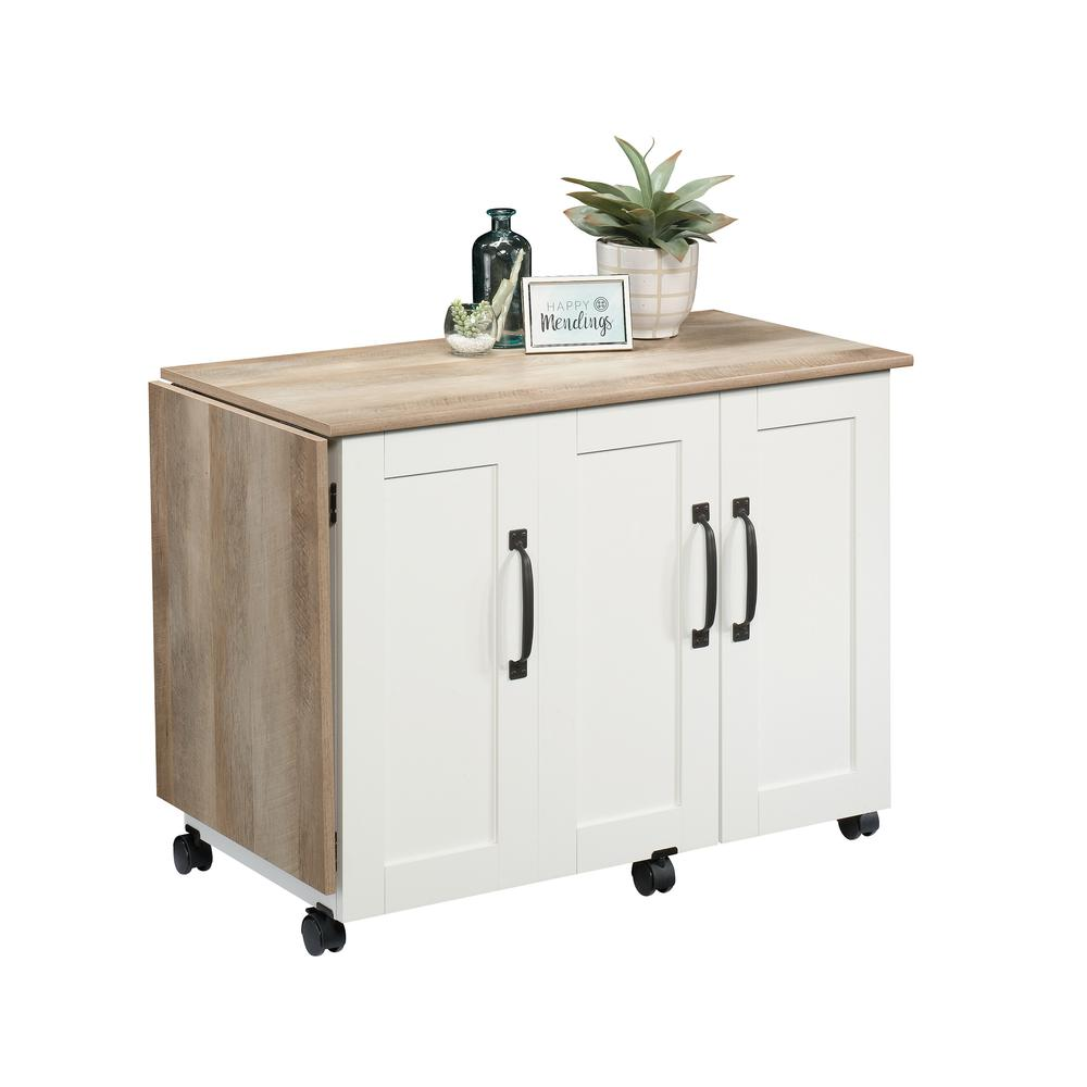 Start2Finish craft and hobby storage organizer in soft white with multiple compartments for versatile organization and easy access.