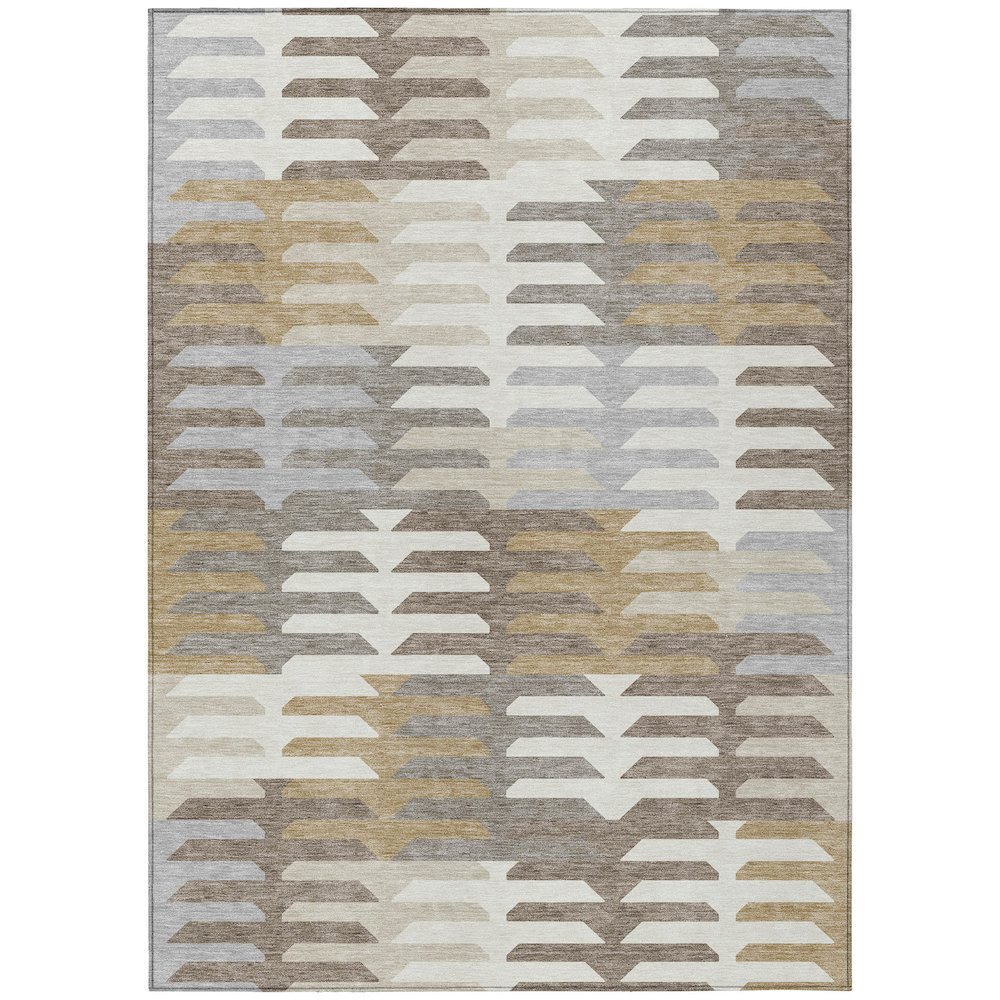 Brown indoor-outdoor Chantille rug by Start2Finish, 5&